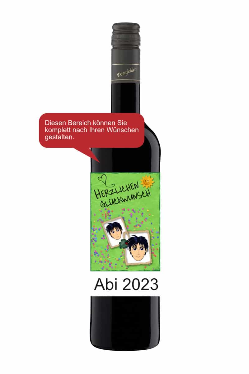 Bildwein - Namenswein ab 6 Flaschen - Rotwein mild - Dornfelder -  Rheinhessen Wein & Sekt online kaufen | Weinhaus-Venum.de Weinversand
