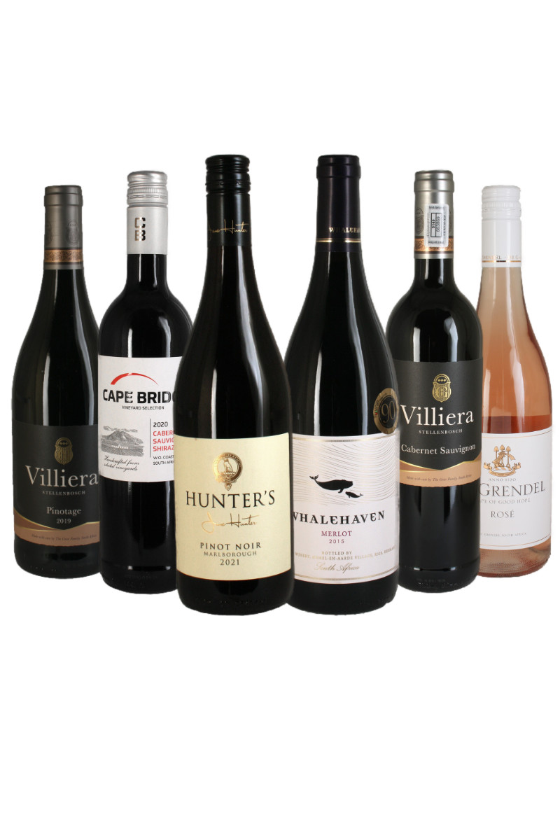 Probierpaket - Weinpaket - trocken - Rotwein - Roséwein - Südafrika 6 x 1  Flasche Wein & Sekt online kaufen | Weinhaus-Venum.de Weinversand