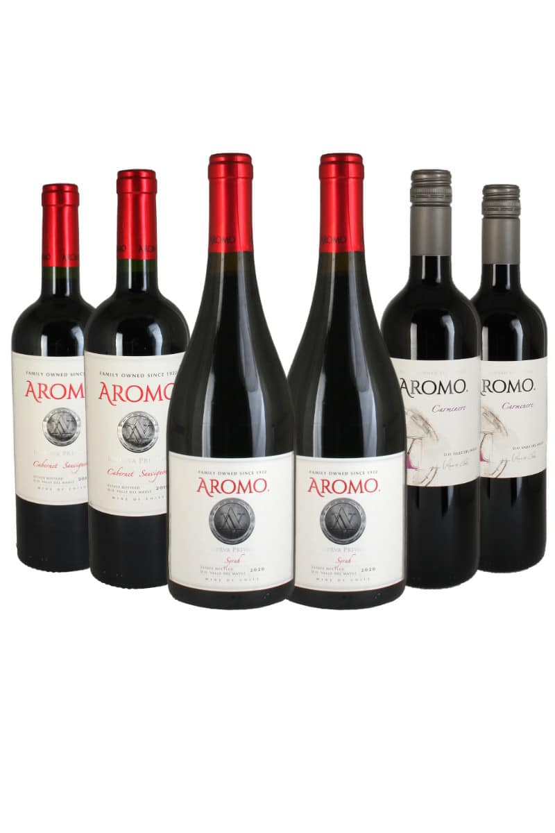 Probierpaket - Weinpaket - trocken - Rotwein - Aromo - Chile 3 x 2 Flaschen  Wein & Sekt online kaufen | Weinhaus-Venum.de Weinversand