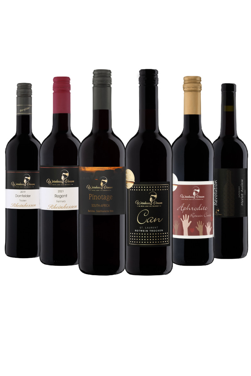 Probierpaket - Weinpaket - trocken - Rotwein - Deutschland - Südafrika 6 x  1 Flasche Wein & Sekt online kaufen | Weinhaus-Venum.de Weinversand