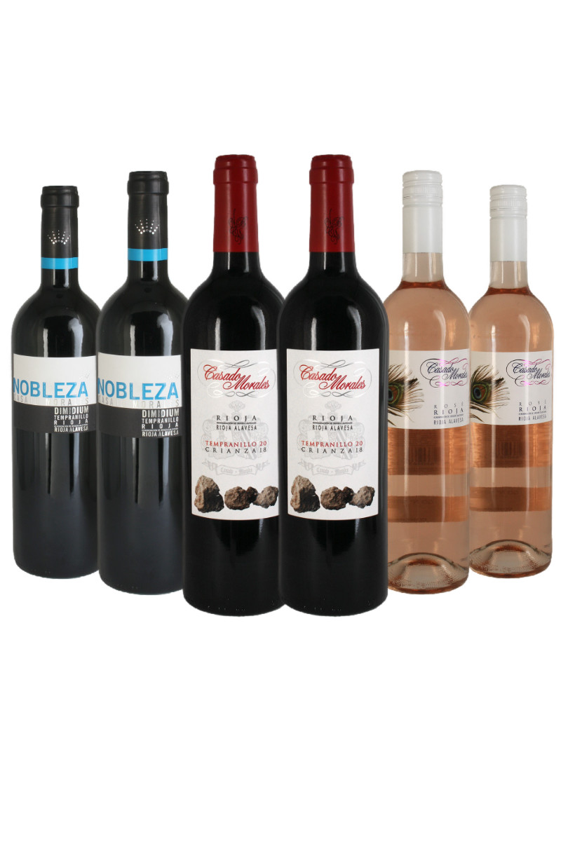Probierpaket - Weinversand - Roséwein 3 x trocken Rotwein Flaschen 2 Sekt Weinpaket | Spanien - kaufen & online Weinhaus-Venum.de - Wein 